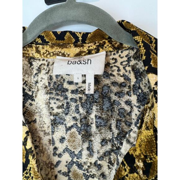 BA&SH snake print susie top S - Picture 4 of 9